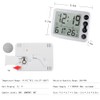 Digital Indoor Thermometer & Hygrometer with Clock LCD Display ℃/