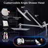 Shower Head with LED, High Pressure 10' Rain Shower Head