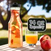 Blue Sky Clear Disposable Plastic Serving Pitcher 1000ml (34oz) with