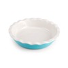 Farberware Bakers Advantage Durable Stoneware Ceramic Pie Dish, Ideal for