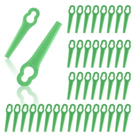 OFFCUP Plastic Grass Trimmer Blades, 70 Pcs Replacement Plastic Blades, 83 mm Lawn Mower Cutting Blades for Einhell GC-CT 18/24 Li、Bosch ART23 LI Accutrim Easytrim Accu Dark Freen