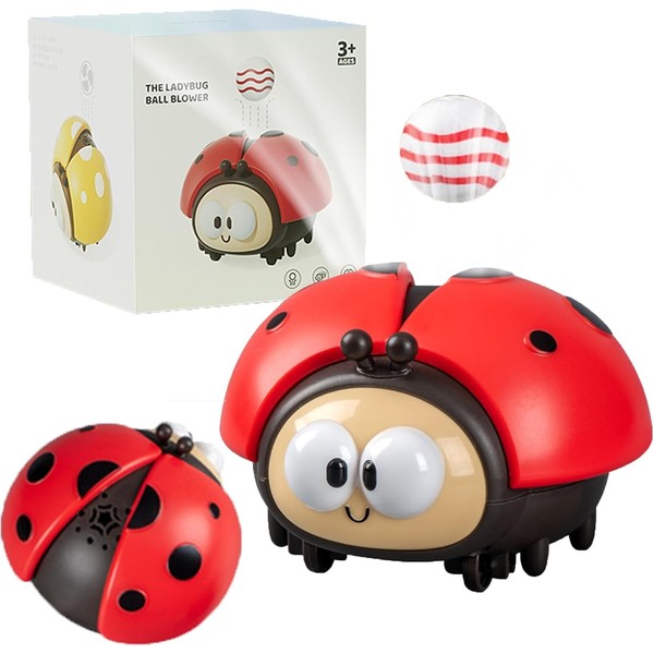Cartoon Ladybug Blowing Ball Toys, Interactive Cartoon Ladybugs Blowing Ball