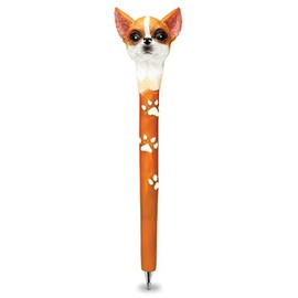 Planet Pens Chihuahua Dog Novelty Pen - Cute Fun & Unique Kids & Adults Office Supplies Ballpoint Pen, Colorful Dogs Writing Pen Instrument For Cool Stationery School & Office Desk Decor Accessories