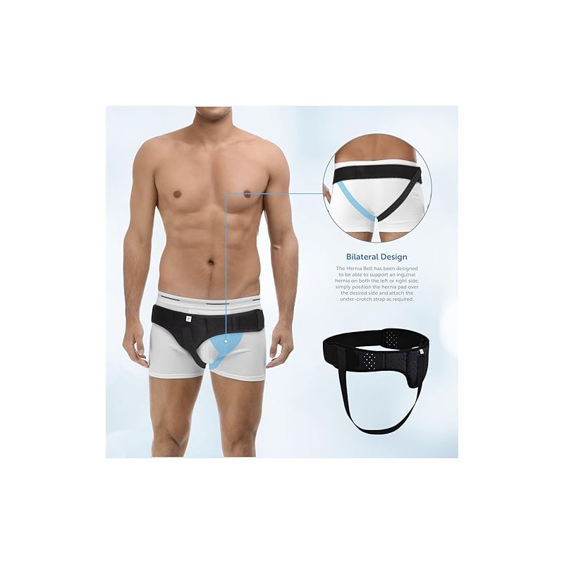 Medically Approved Hernia Belt, Truss, Inguinal Support Left Or Right