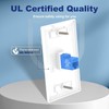 VCE Ethernet Wall Plate (UL-listed) 1-Pack, CAT6 Ethernet Wall Outlet