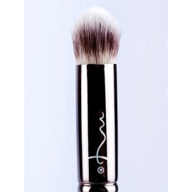 Brocha de Rostro Redondeada MF Cosmetics 1223 Mango Metálico Natural