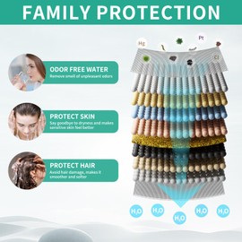 HEROBAI Filtered Rainfall Shower Head with Handheld Spray Combo, Dual Shower Head Combo High Pressure, Double Sprayer Filter Shower Head with Extra Long Hose & Adjustable Shower Arm (Brushed Nickel)