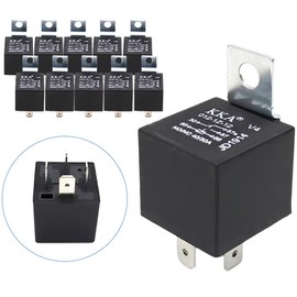 10X 40/30 Amp 12V Car SPDT Automotive Relay DC 5 Pin 5 Wires, Durable, High-Performance for Car Electronics