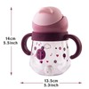Baby Sippy Cup with Weighted Straw, Spill Proof Baby Straw