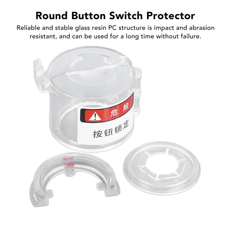 Push Button Switch Guard Case Transparent Impact Resistant Emergency Stop
