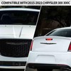 RAZPOY for Chrysler Emblem Cover, Carbon Fiber Front & Rear