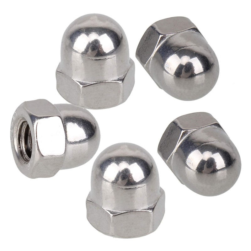 RDEXP 304 Stainless Steel Acorn Dome Cap Head Hex Nuts