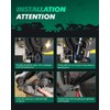 SCITOO 8pcs Front Suspension Kit Inner Outer Tie Rod End