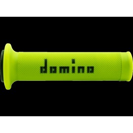 Domino "MotoGP" Sportbike Grips (Flo Yellow/Black) (Open)