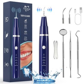 Plaque/Tartar Remover for Teeth, Dental Calculus Remover Teeth Cleaning Kit with LED Light & 5 Adjustable Modes Oral Removable - Color: JYQ-01-Prilotte STORE01