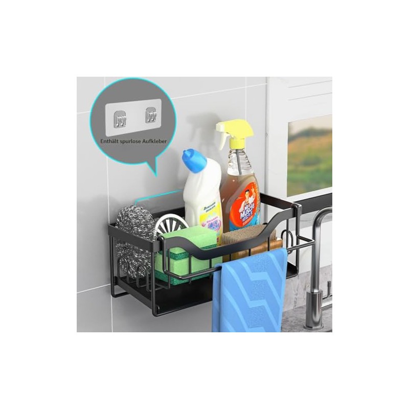 Kitchen Sink Organiser Sponge Holder - Kitchen Sink with Dish