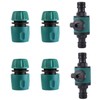 2PC Quick-Release in-line Shut-Off Valve for Garden Hose Pipe, Compatible