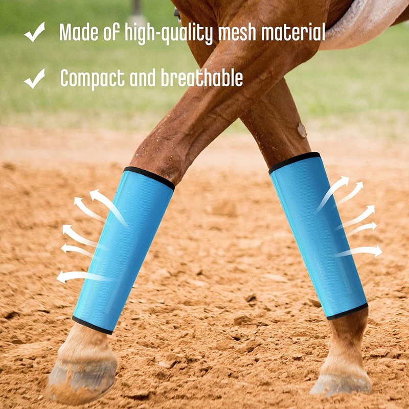 4Pcs Horse Fly Boots Breathable Comfortable Tear Resistant Fine Mesh