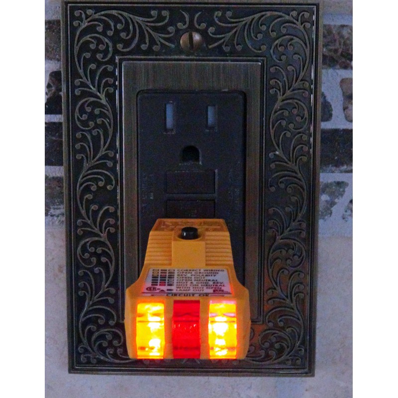 IDEAL Electrical 61-051 E-Z Check Plus GFCI Receptacle Circuit Tester,