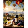 Wine Themed Tuscany Vineyard Pattern A1149 Accent Tile Mural Kitchen