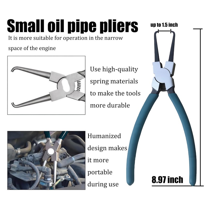 Set 4Pcs electrical connector disconnect tool,Fuel Line Pliers,9" Fuel Filter