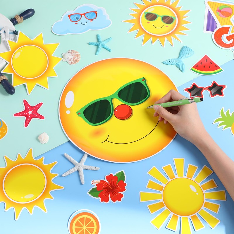 Sun Bulletin Board Set Sun Classroom Decoration Paper Cutout for