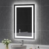 USHOWER 24x36'' LED Bathroom Mirror, Lighted Vanity Mirror, Touch Glass