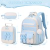 DIGOBAY Backpack for Girls, 3PCS Girls Backpack for School with