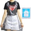 Parts Express 50 Pcs Clear Plastic Polyethylene Waterproof Disposable Aprons