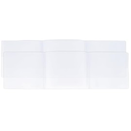 ipnczuat Mahjong Card Holder Set (2-Pack) for Large Print NMJL Cards, Durable Clear Plastic Protective Sleeves 6.29" L x 5.11" W