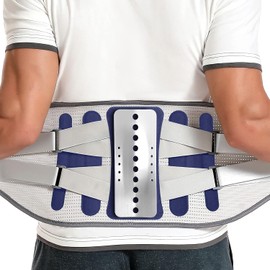 Soporte de espalda para aliviar el dolor de espalda baja cinturón de apoyo de espalda para mujeres y hombres, soporte de espalda baja para hernia de