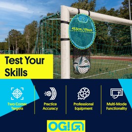 Open Goaaal Soccer Goal Hanging 3-in-1 Corner Pocket Nets with Carry Bag, Set of 2 Training Targets, Easy to Attach to Any Goal