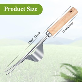 YIZHIXIANGQ Weeding Tool, Hand Weeder for Garden, Hand Weeding Device, Root Weeder, Suitable for Removing Weeds in Gardens/Vegetable Gardens/Landscapes (A)