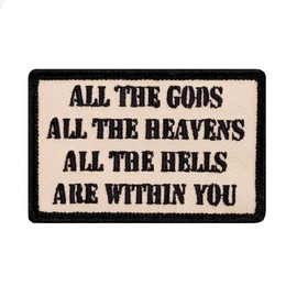 Café Viereck ® Fun Patch Embroidered with Velcro – 7 cm x 5 cm – Gods Sand