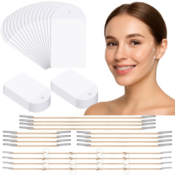 Hsiohe 40PCS Face Lift Tape Invisible, Instant Facial Tape for