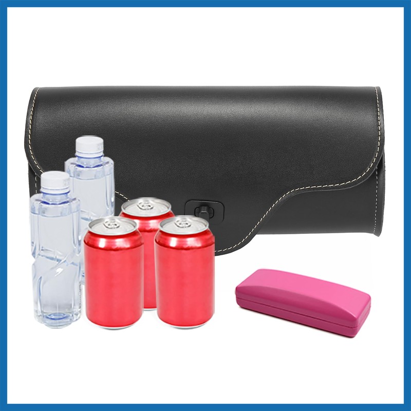 A ABSOPRO Motorcycle Handlebar Tool Bag Cycling Storage Bag Faux