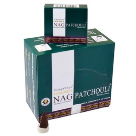 Golden Nag Incense Sticks Kegels Patchouli (12 Packs of 10 Cones)