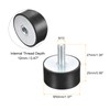 sourcing map Rubber Bearing M10 External / Internal Thread Vibration
