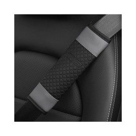 Bittwee Car Seat Belt Shoulder Pad, 2PCS Soft Harness Automotive Seatbelt Cover for Shoulder Pad Neck Cushion Strap Protector, Vehicle Interior Accessories for Truck RV SUV & More（Gray）