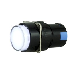 Tesi Switch 16MM Momentary LED Push Button Guitar Kill Switch - White