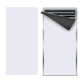 PATIKIL 16"x7.5" Magnetic Vent Cover, Floor Wall Air Registers Cover High Strength Magnetic Vent Blocker for Home RV HVAC Fireplace Furnace, White