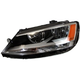 Evan Fischer Driver Side Headlight for Volkswagen Jetta 2011-2016 Halogen With bulb(s) Sedan Replaces# 5C7941005