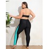ATTRACO Womens Plus Size Long Swimming Leggings Plus Rash Guard