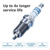 Bosch 9656 Double Iridium Spark Plug, Up to 4X Longer