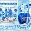 Decorazioni per 18° compleanno, palloncini blu per 18° compleanno, striscione
