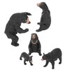 5pcs Black Bear Figure Toys Realistic Wild Animals Bear Action