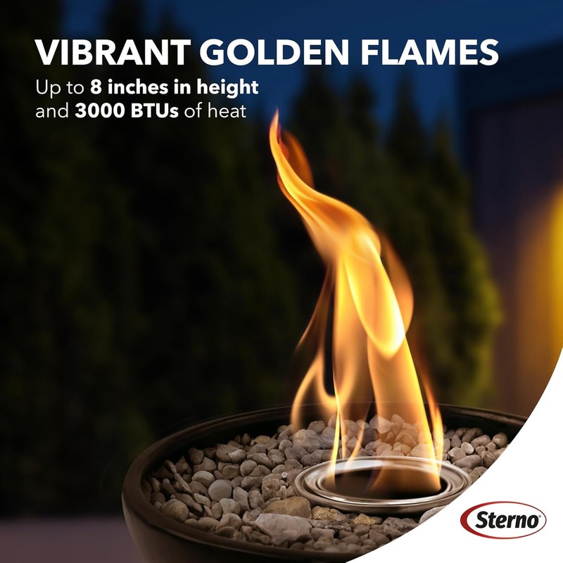 Sterno 12-Pack Fire Pit Gel Fuel - 3 Hours of