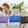 Shinylin 12 Pcs Leather Rosary Pouch Rosary Case with Zipper