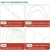 Garden Hoops for Raised Beds, 36pcs Greenhouse Hoops Grow Tunnel,