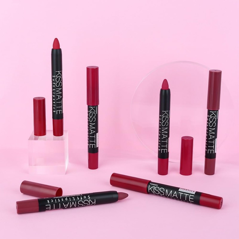 BINGBRUSH Smooth Longwear Lipstick Pack Set, Matte Color Stick Ultimate
